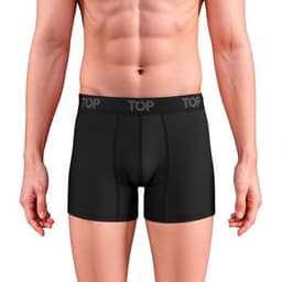 Boxer De Hombre Algodon Evita Fugas - Flujo Moderado C1 TOP Negro M