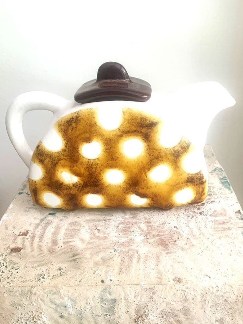 tetera de adorno de ceramica hecha a mano diseno exclusivo