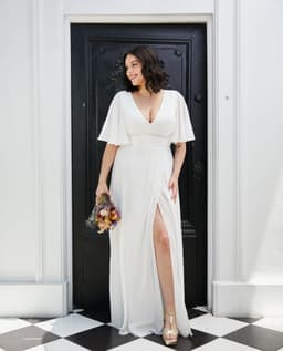 Vestido Largo de Novia Cristina Ivory Blanco S