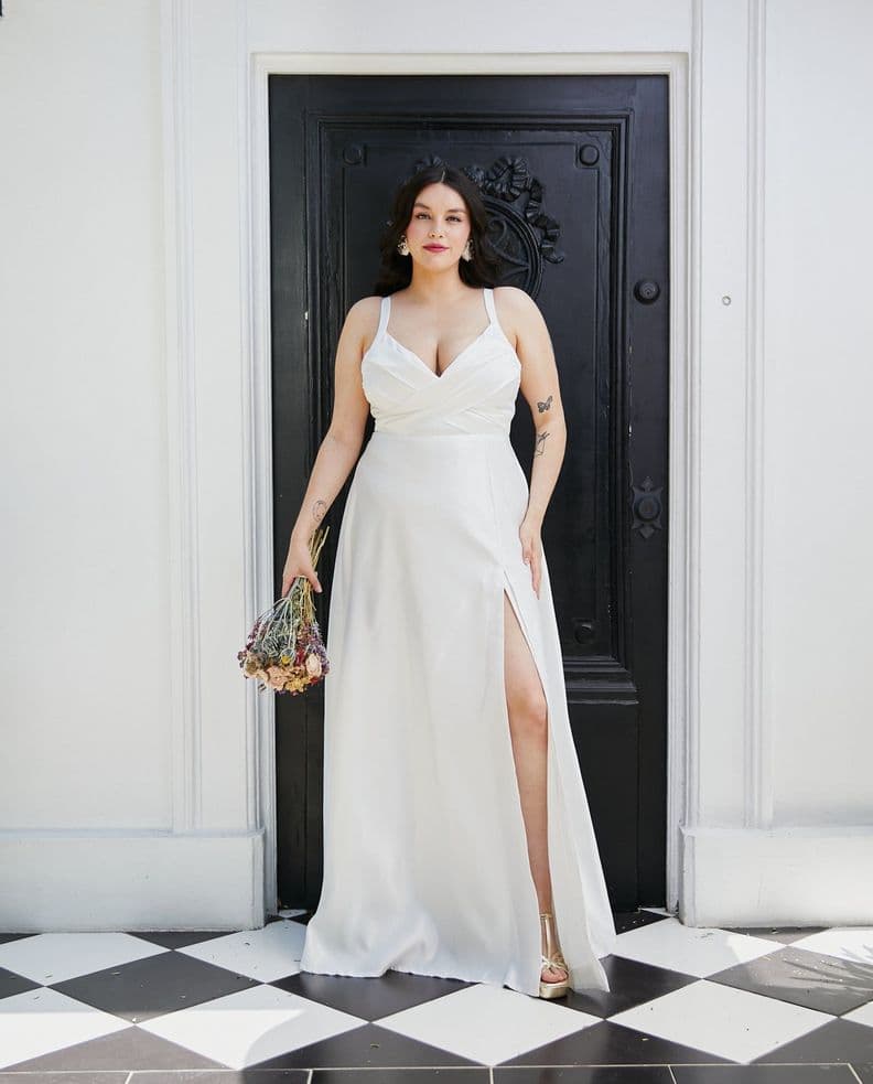 Vestido Largo de Novia Bea Ivory Blanco L