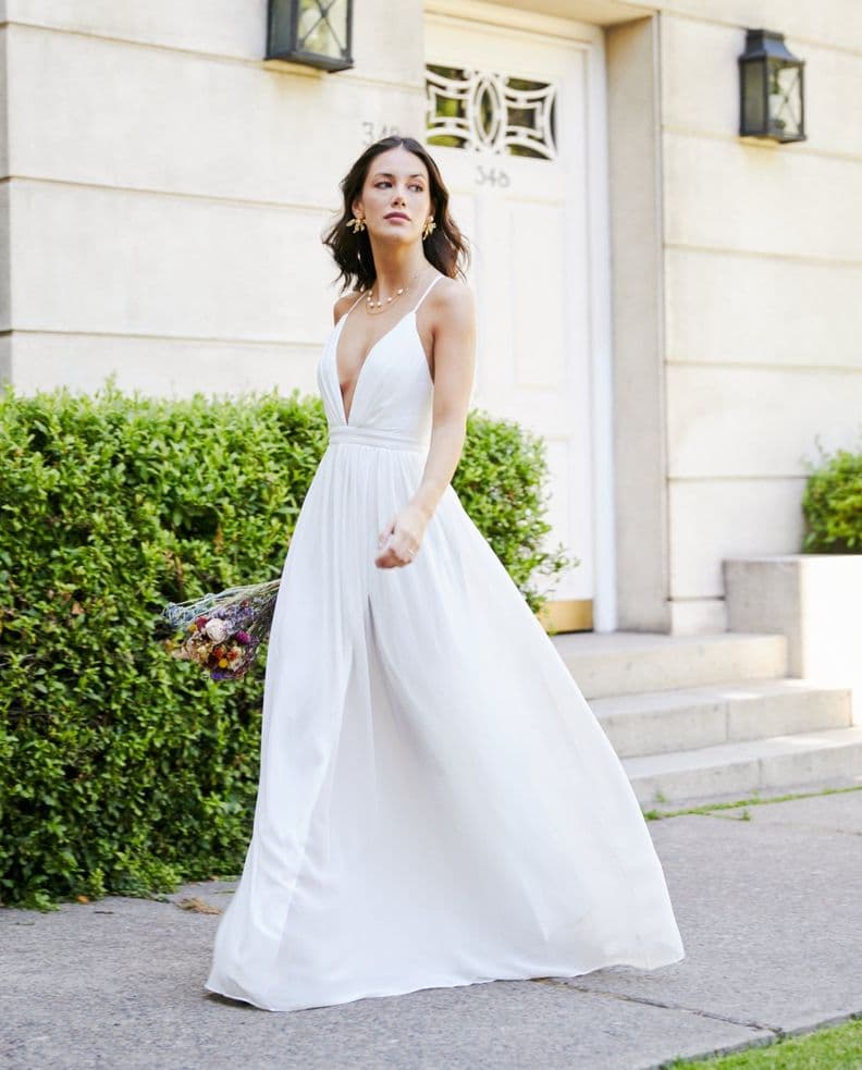 Vestido Largo de Novia Laura Gasa Ivory Blanco XS