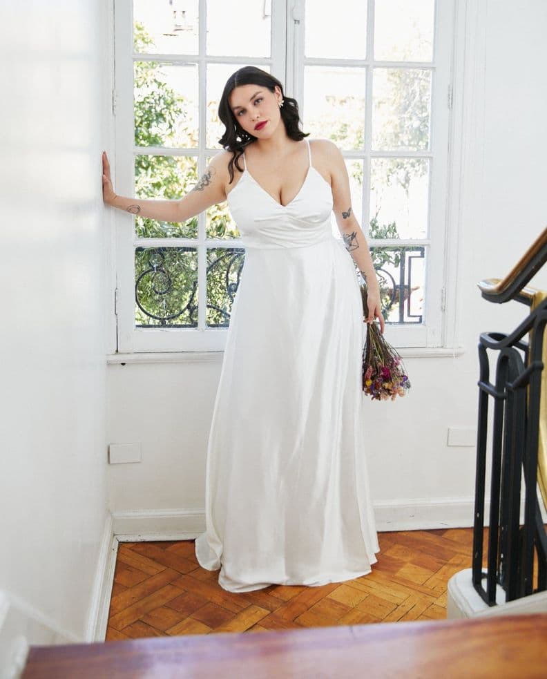 Vestido Largo de Novia Amaris Ivory Blanco S