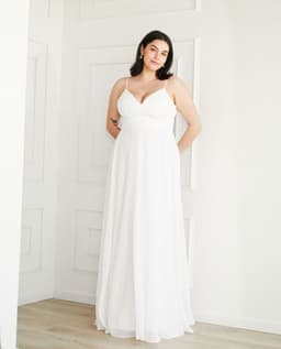 Vestido Largo Aria Ivory Blanco XS