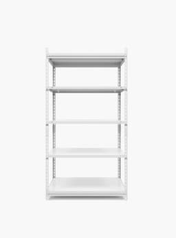 Estante Metalico Rack 90x40x180 500 Kg Blanco