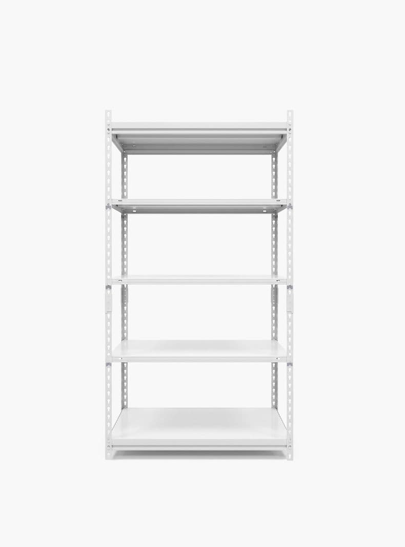 Estante Metalico Rack 90x40x180 500 Kg Blanco