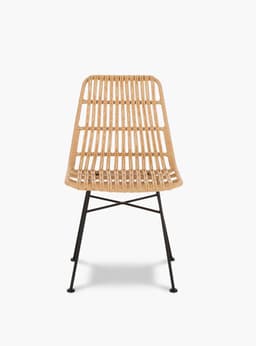 Silla Comedor Ratan Sintetico Creta Cafe