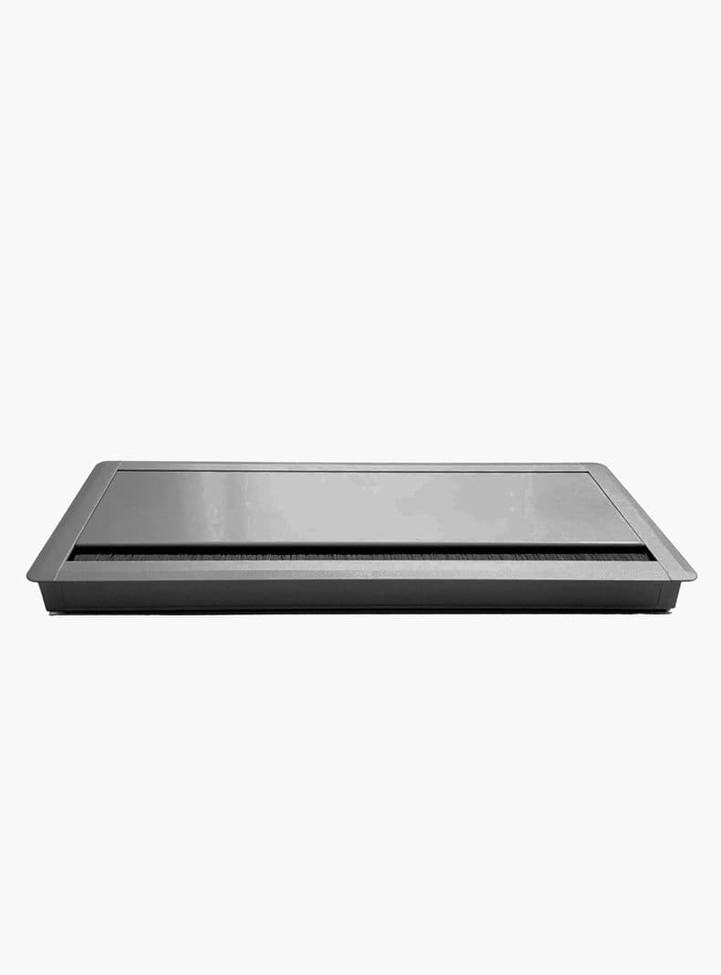 Pasacables Rectangular Gris claro