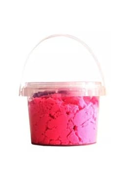 Set de arena magica con moldes fucsia 500 g
