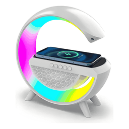 Parlante luminaria g speaker portatil bluetooth wifi Blanco