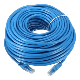 Cable Red UTP Cat6e RJ45 30m Par Trenzado Ethernet LAN Azul