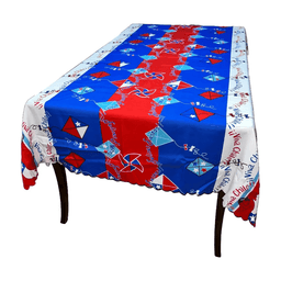 mantel dieciochero 150x220cm fiestas patrias