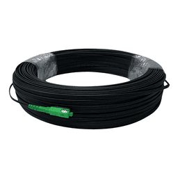 Cable Drop Fibra Optica 90 Metros Preconectado De Un Lado