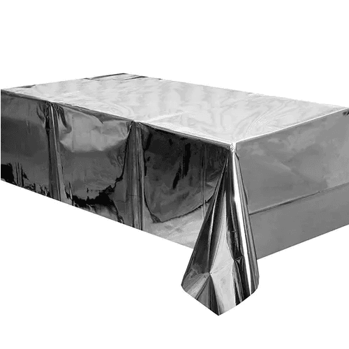 mantel metalizado mesa cumpleanos