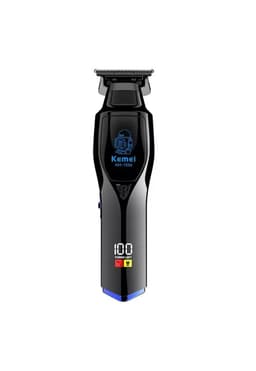 Maquina Patillera Trimmer Recargable Kemei KM-1556 Digital Negro