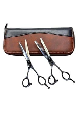 Kit de Tijeras Wmark Pro D78-PS069 6" Con Estuche Y Peineta Plata