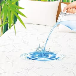 Cubre Colchon Bambu Cobertor Impermeable Queen Blanco