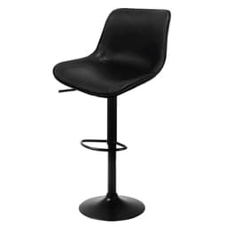 Taburete Silla De Bar Homely Altura Regulable Cocina 80cm Negro