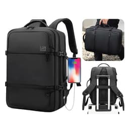Mochila Notebook Viaje Luxgear Elite Impermeable Ejecutiva Negro