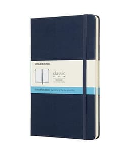 Libreta Clasica Tapa Dura grande Azul Zafiro de puntos