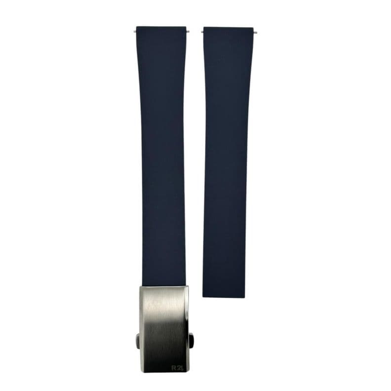 Correa Reloj Caucho FKM R24 Centinela Deployment Quick Azul Marino 21
