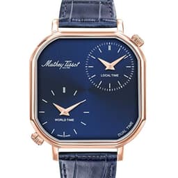 Reloj Mathey-Tissot Hombre Monsoon Dual Time H7917DTRLBU Dorado 40