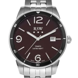 Reloj RSW Hombre M157-SS-4 Plateado 41