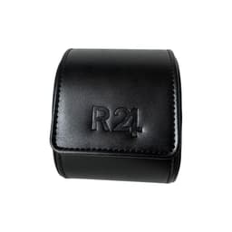 Estuche Reloj Cuero Individual Negro
