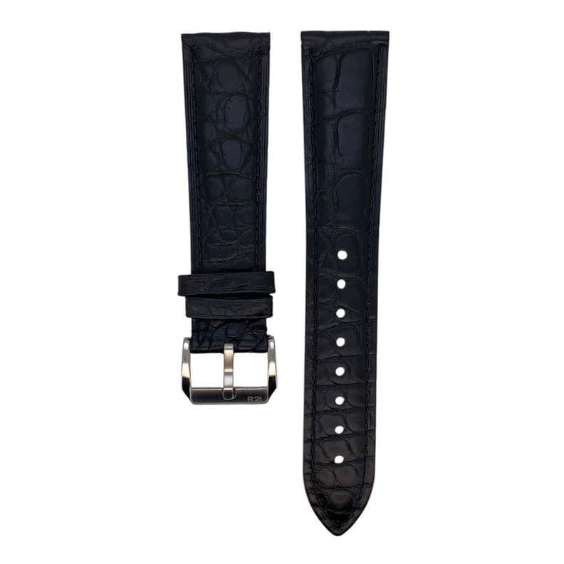 Correa Reloj Cuero R24 Florencia Caiman Negro 12