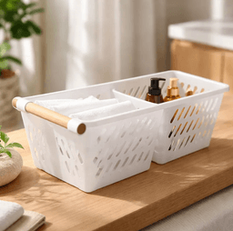 Canasto Organizador Plastico Con Mango Multiuso