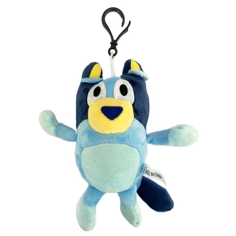Juguete Pack 6 Peluches Llaveros Familia Bingo 13cm Infantil Azul