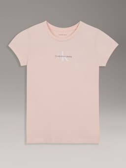 Polera Nina Slim Con Logo Damasco Calvin Klein 10