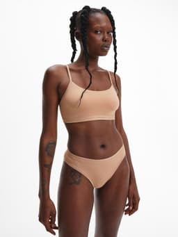 Bralette Unlined Body Natural Beige Calvin Klein S