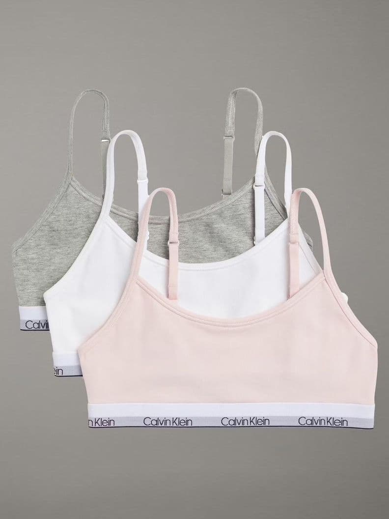 Pack 3 Cropped Nina Bralettes Multicolor Calvin Klein S