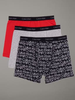 Pack 3 Boxer Brief Stretch Multicolor Nino Calvin Klein XS