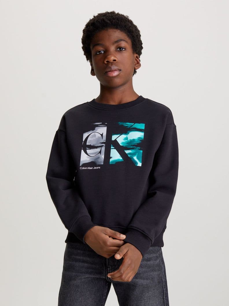 Poleron Nino Serenity Monogram Negro Calvin Klein 8