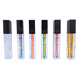Pack 6 Sombras Glitter Liquida Colores Flower Secret