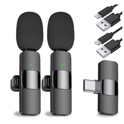 Pack 2 Microfonos Inalambrico Conexion Tipo Usb-c