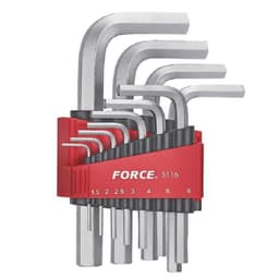 Juego Llaves Allen Cortas de 1,5 a 12mm 11Pz Force 5116