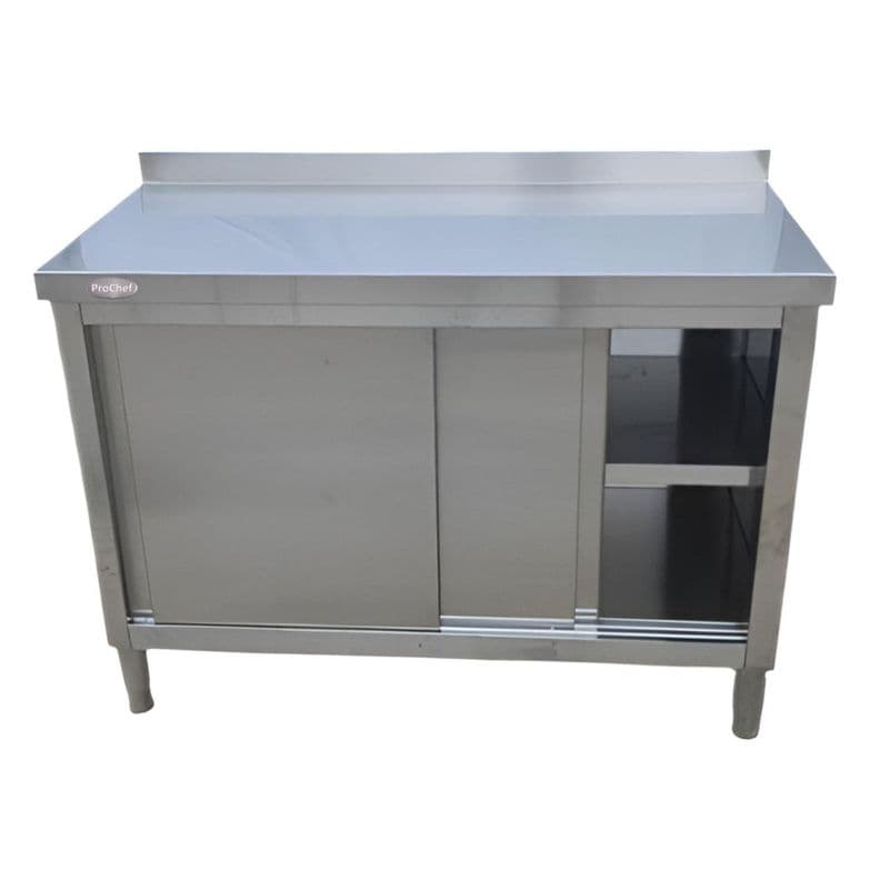 Meson Mural Cerrado Acero Inoxidable 150x60x85(+6) cm