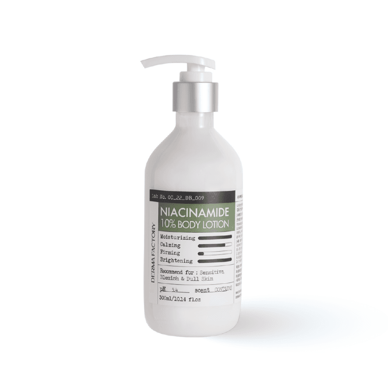 Locion Corporal con 10% Niacinamida Dermafactory Blanco