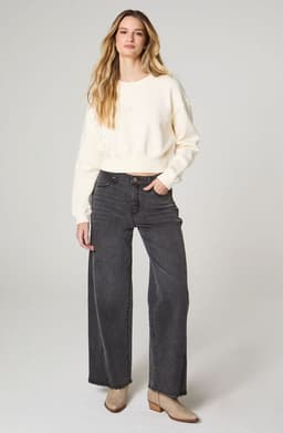 Jeans Mujer Loose Spat Relaxed Fit 100% Cotton Negro 42