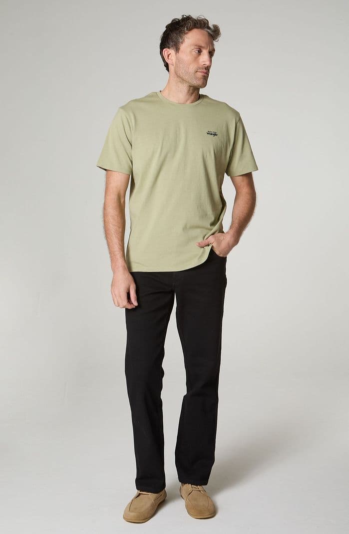 Polera Hombre Cuello Redondo Manga Corta Regular Fit 100% Cotton Verde Claro L