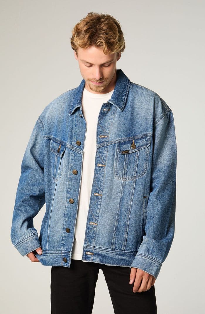 Chaqueta Hombre Regular Azul Rider L