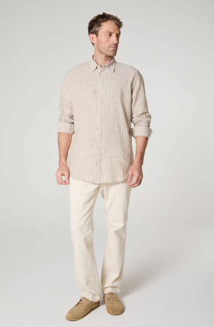 Jeans Hombre Greensboro Regular Straight 100% Cotton Crema 52