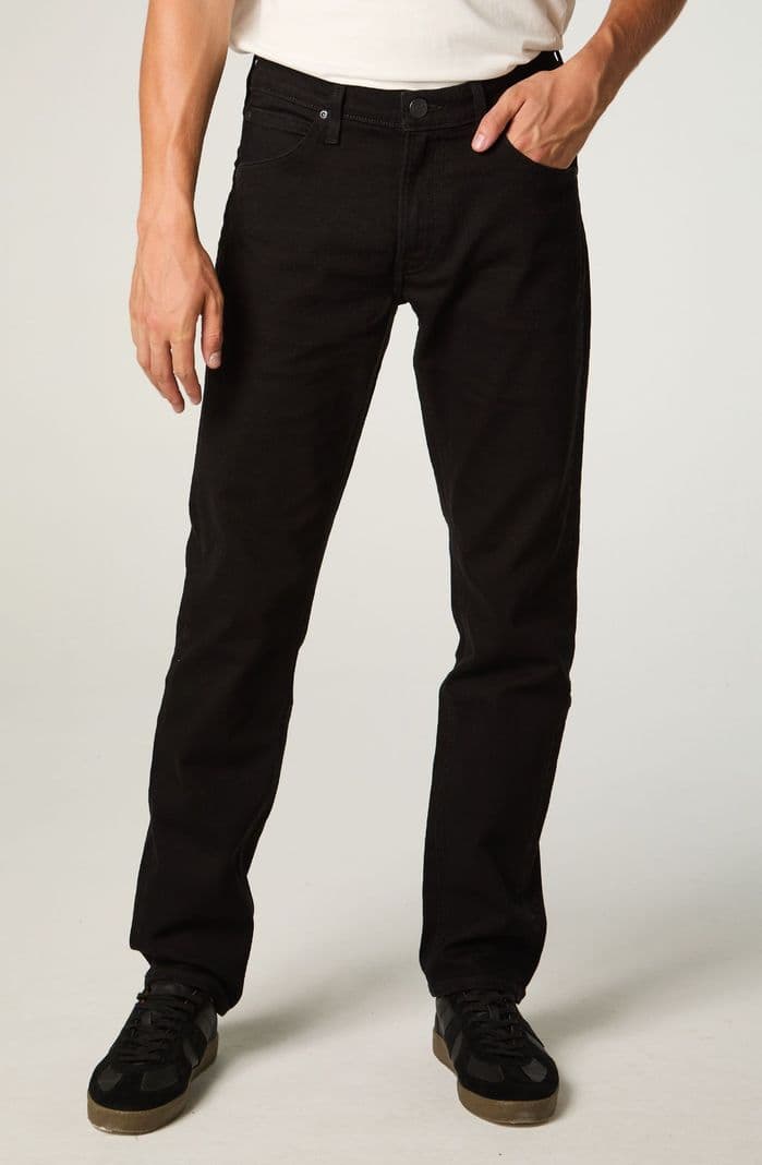 Jeans Hombre Straight Tiro Medio Negro Daren 44