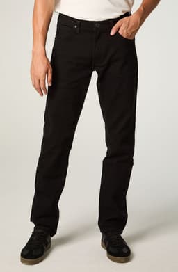 Jeans Hombre Straight Tiro Medio Negro Daren 52