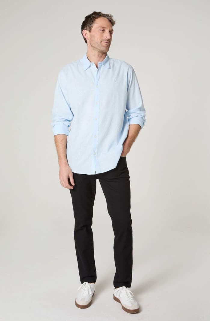 Jeans Hombre Larston Slim Tapered Negro 50