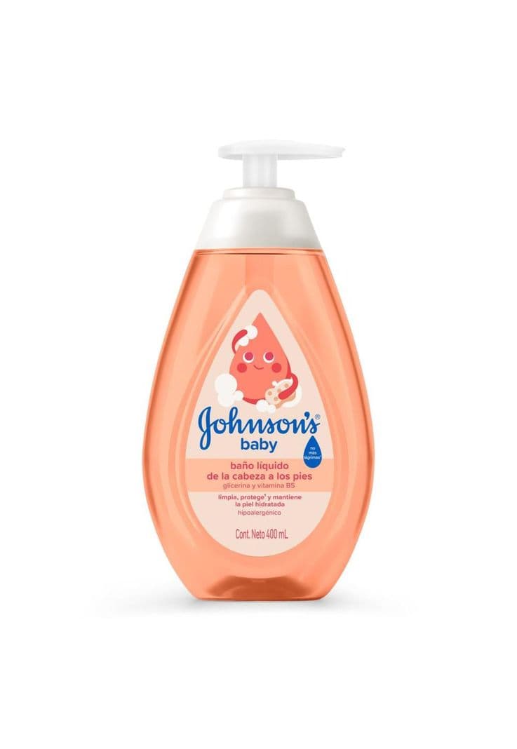 Jabon liquido bebe JOHNSON'S de la Cabeza a los Pies 400 ml Diseno 2