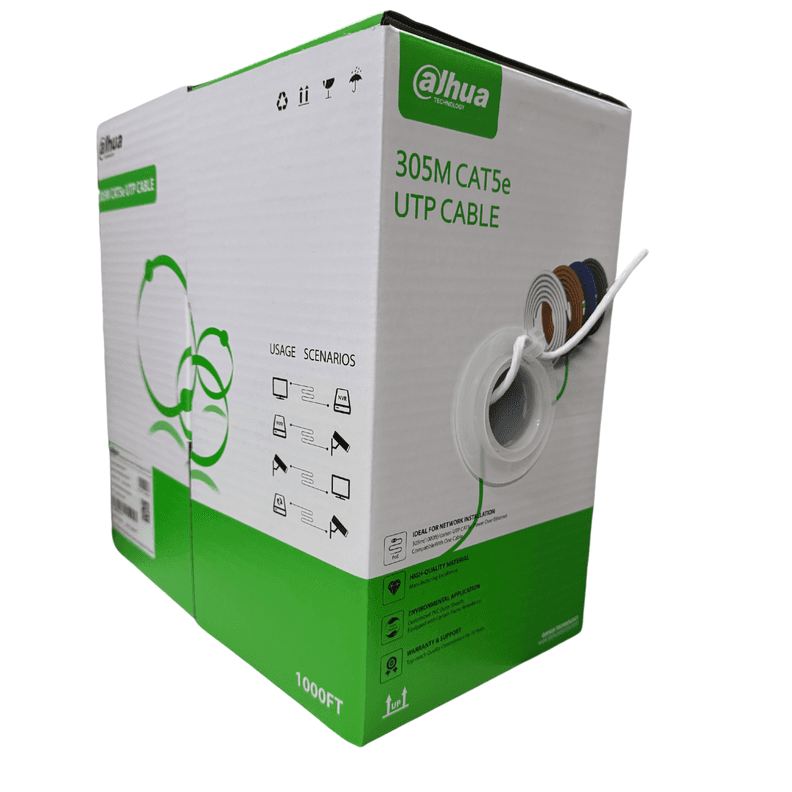 Cable de Red UTP 305M Cat5E Dahua Aleacion Blanco