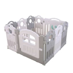 Corral bebe 8+2 musical 116x116 cms. Altura 70 cms. Gris 1-2
